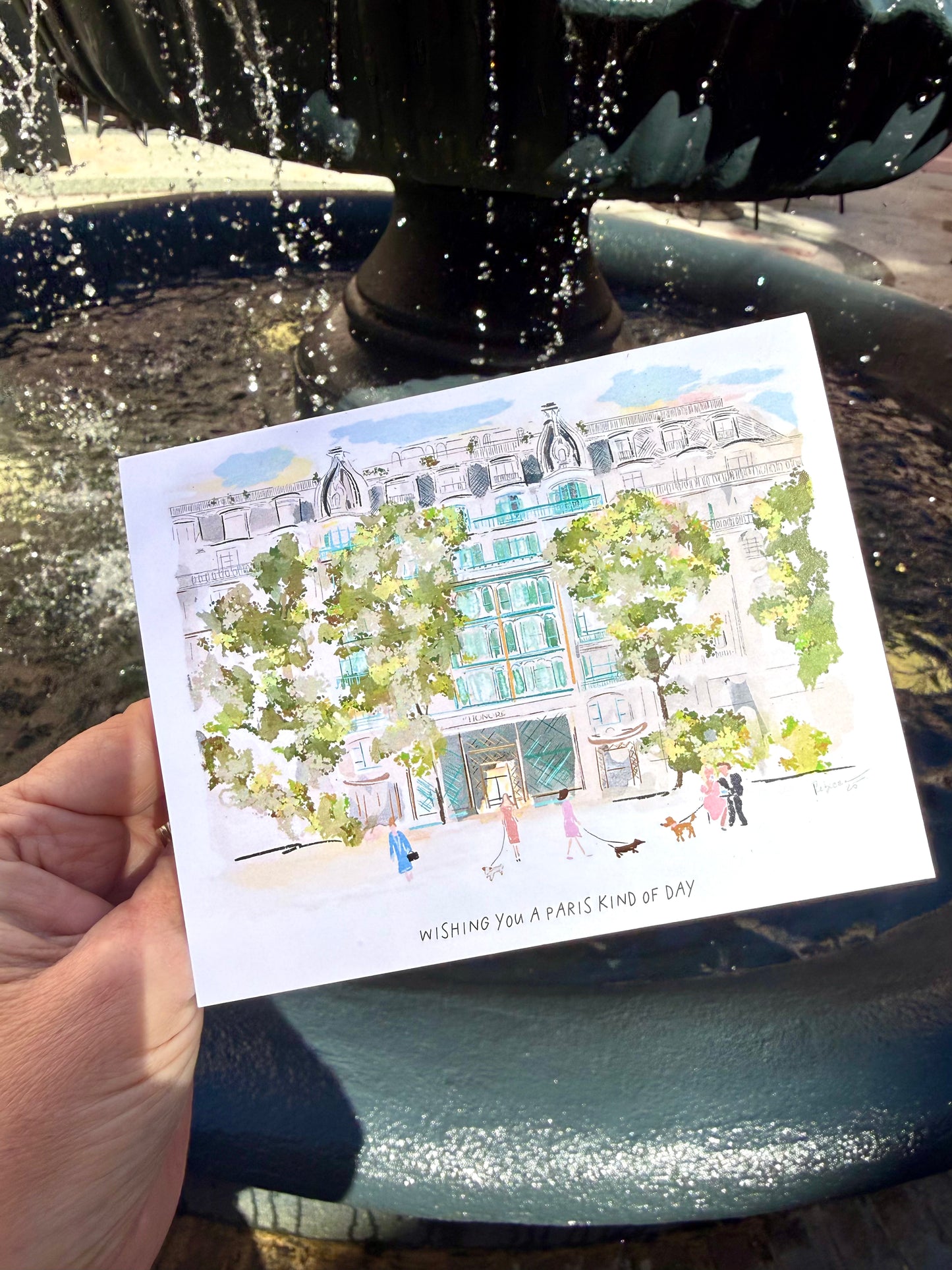 WISHING YOU A PARIS KIND OF DAY-NOTECARD