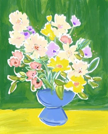 GREEN DAY FLOWERS- ART PRINT