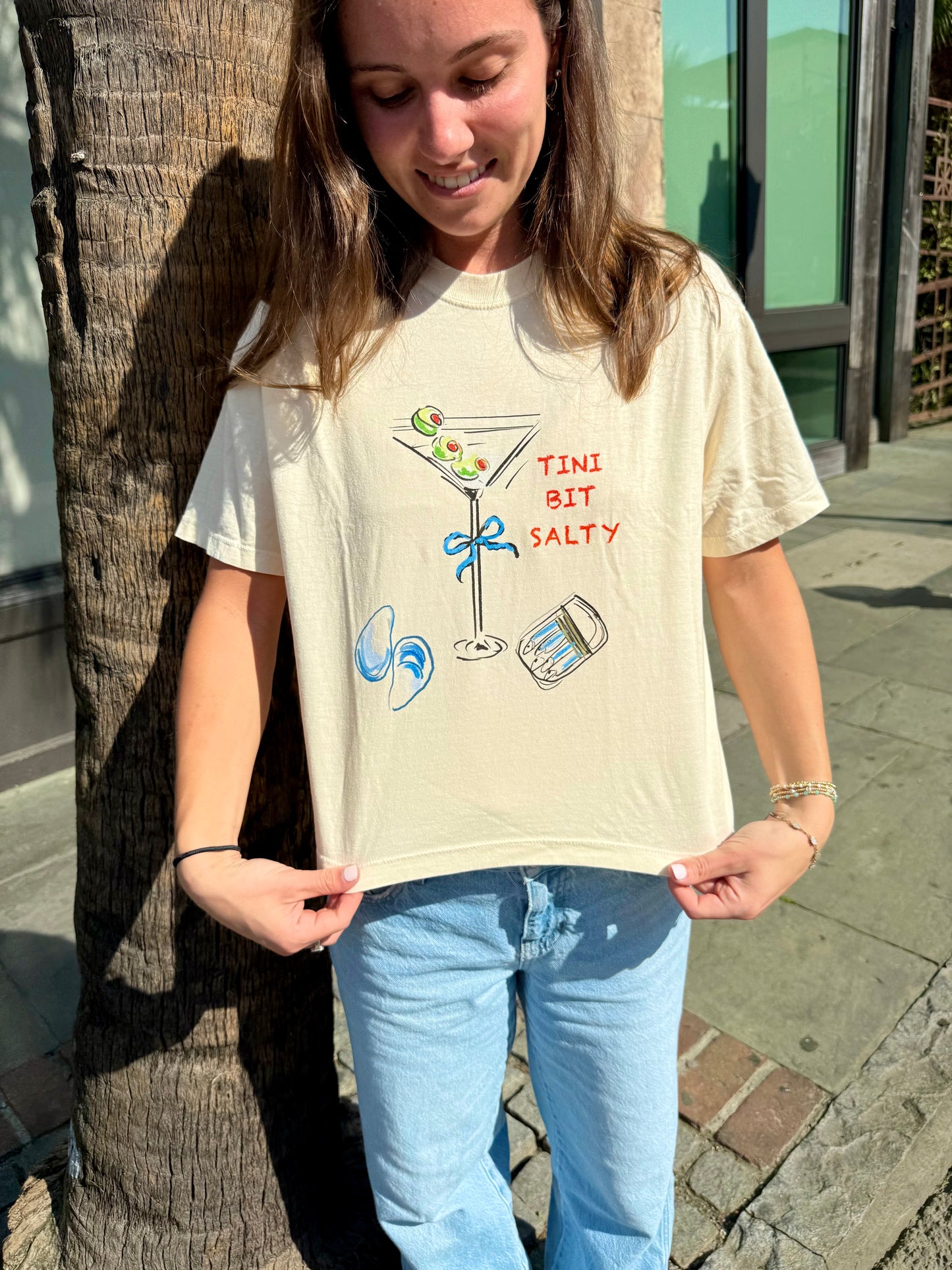 TINI BIT SALTY - Boxy Tee