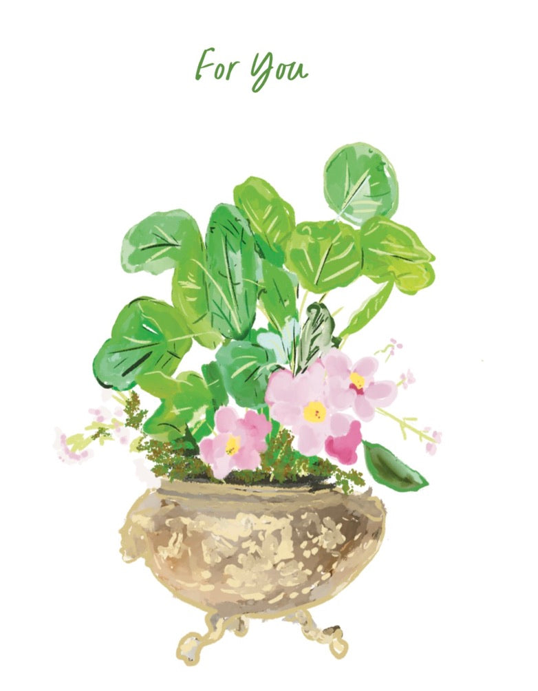 FOR YOU GREEN PLANT- NOTECARD