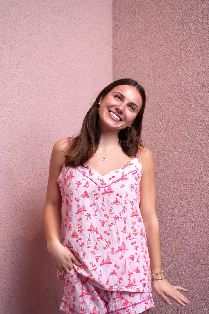 CHARLESTON TOILE - SHORT SET PJS