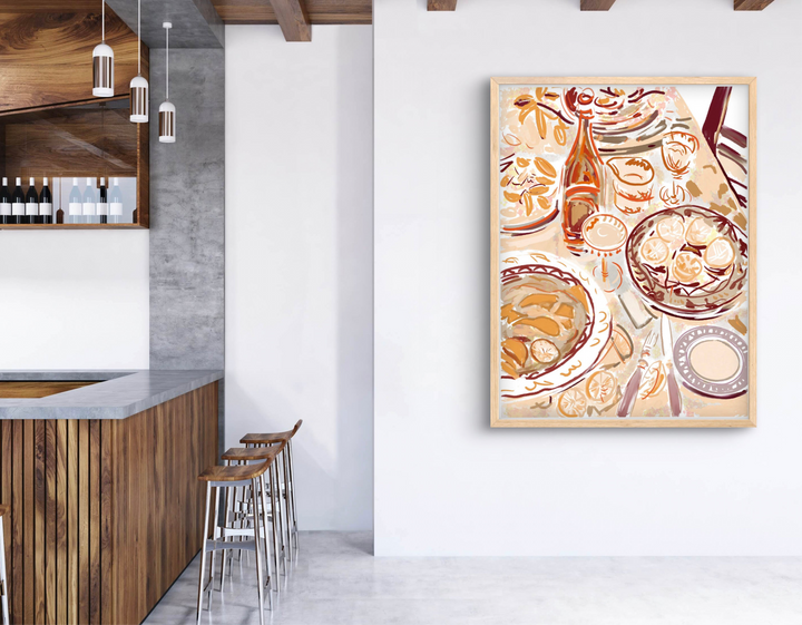 GOLDEN HOUR TABLE - Art Print