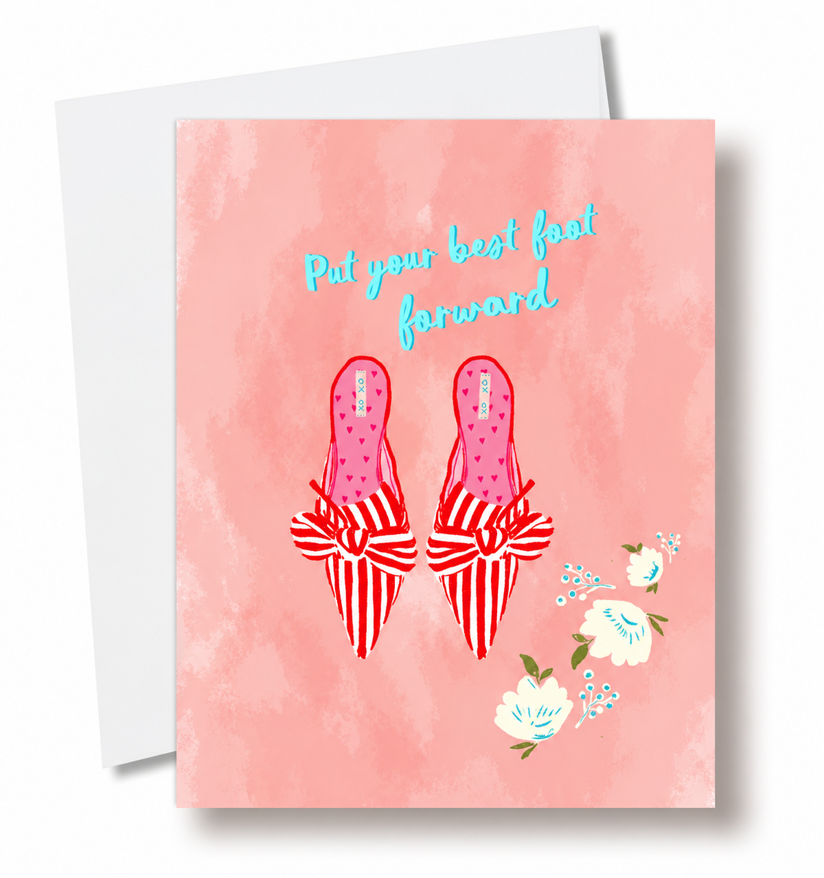 BEST FOOT FORWARD - Note Card