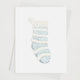 COASTAL STOCKING - Note Card
