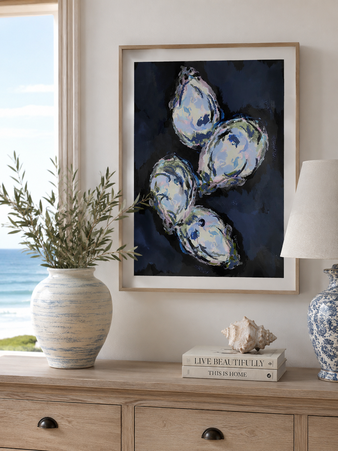 BLUE OYSTERS - Art Print