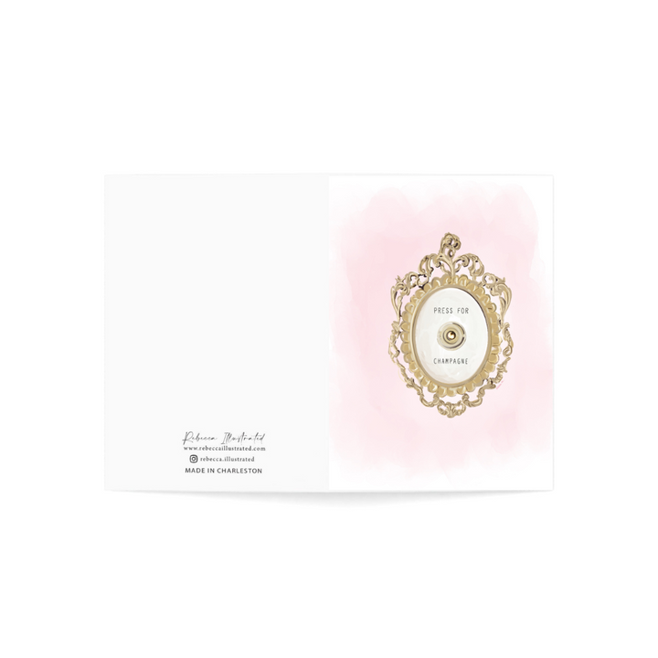 PRESS FOR CHAMPANGE - Note Card
