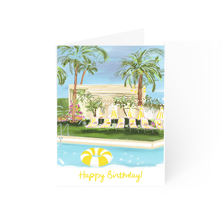 YELLOW BIRTHDAY - Note Card