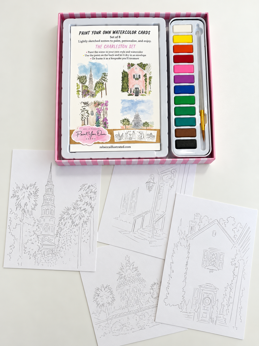 PAINT YOUR OWN: Watercolor Kit- Charleston