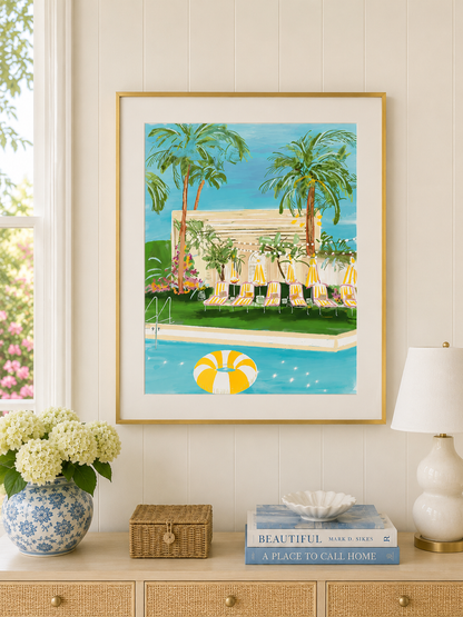 YELLOW FLOAT - Art Print