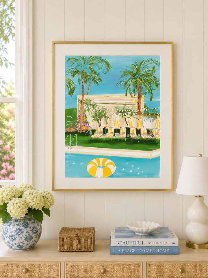 YELLOW FLOAT - Art Print