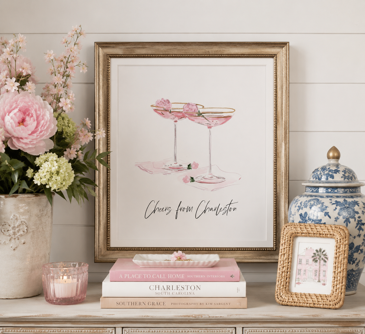 CHEERS FROM CHARLESTON - Art Print
