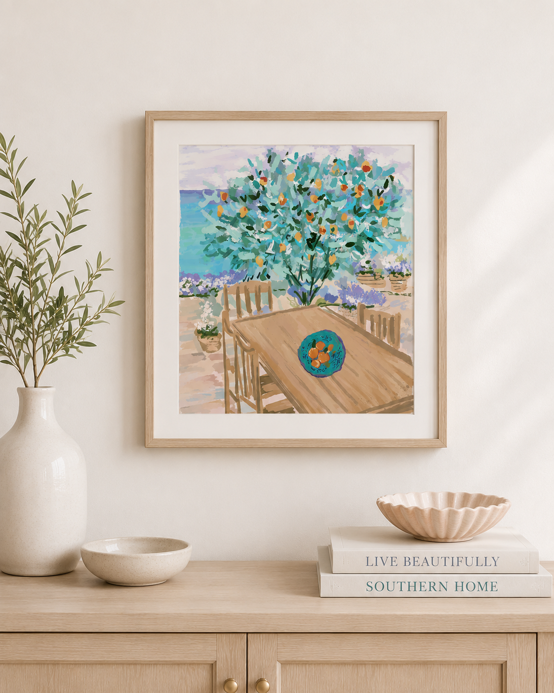 DINNER IN GREECE - Art Print
