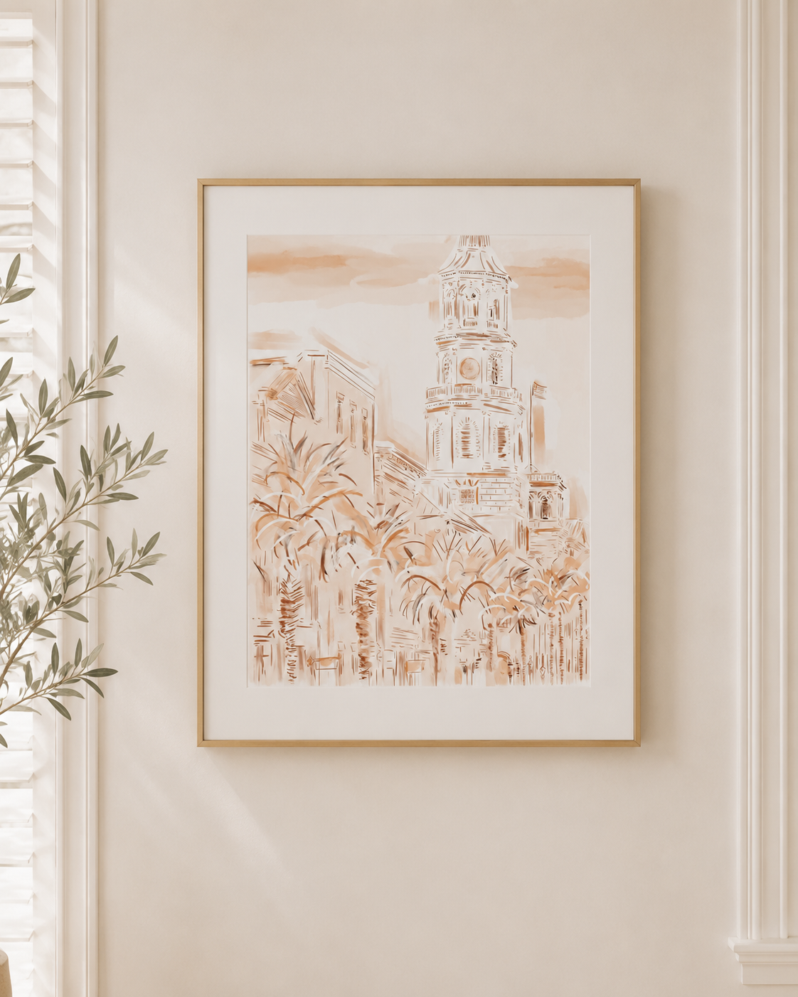 SUNSET IN CHARLESTON - Art Print