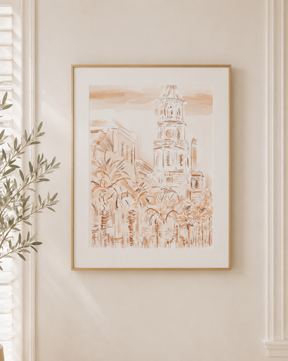 SUNSET IN CHARLESTON - Art Print