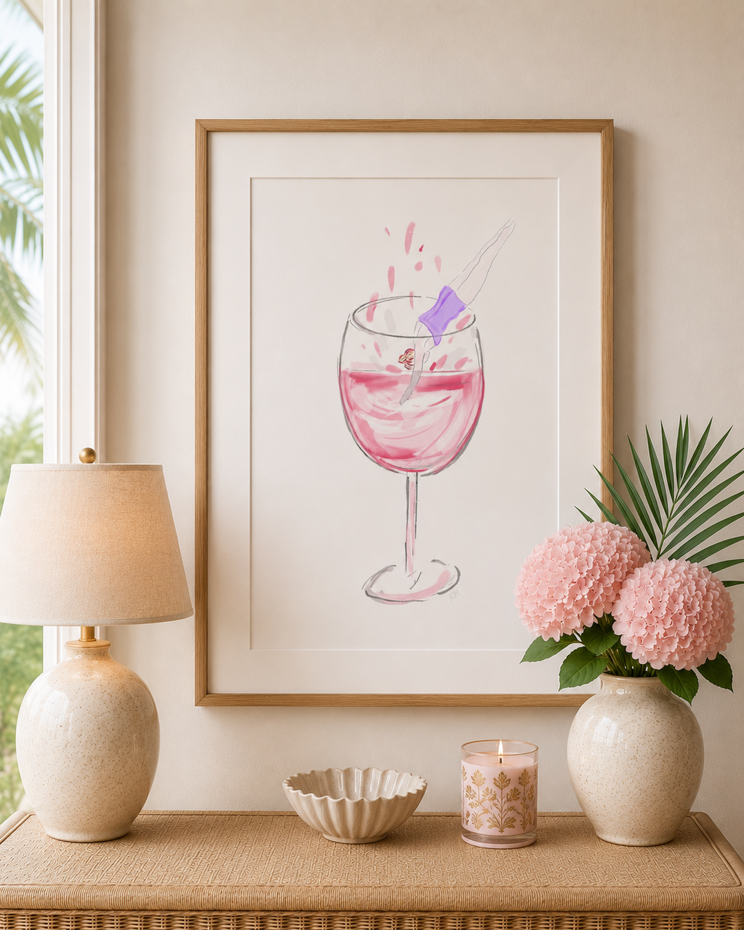 DIVING IN - Art Print