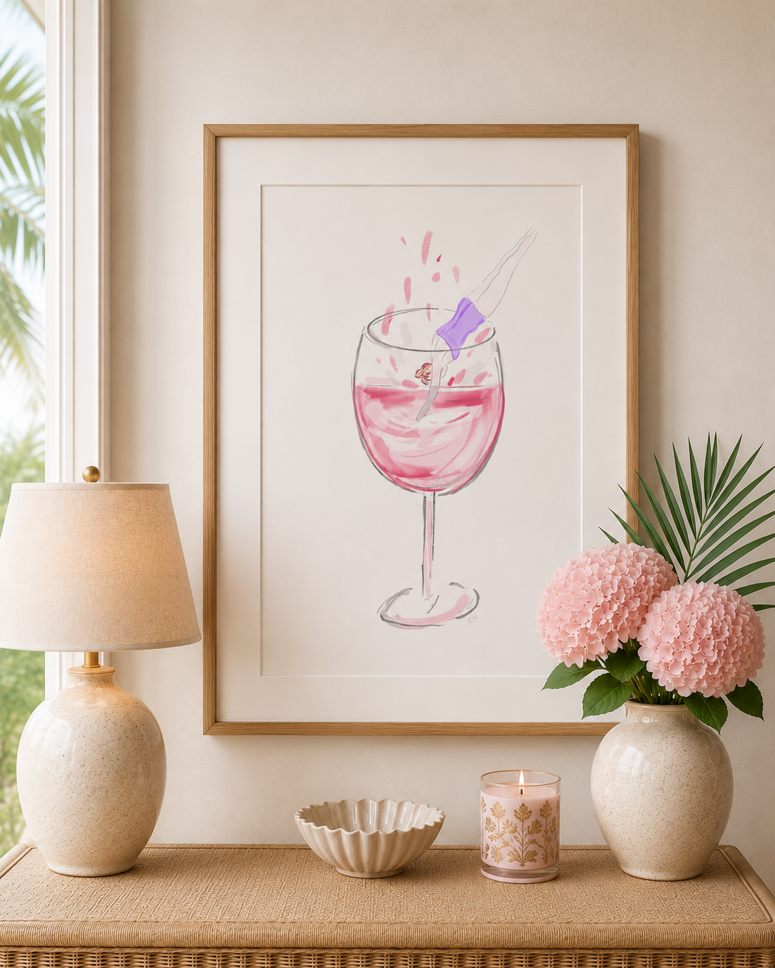 DIVING IN - Art Print