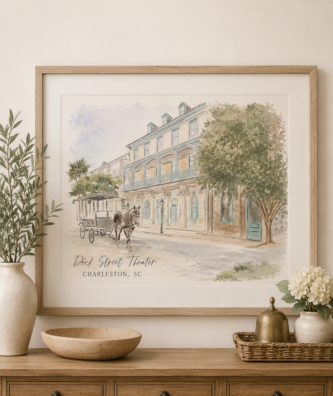 DOCK ST. THEATER - Art Print