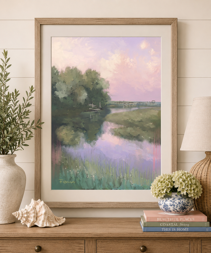 PASTEL MARSH WALK - Art Print