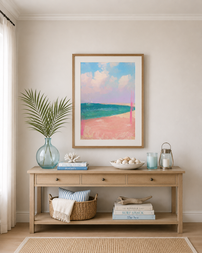 PASTEL SAILBOAT - Art Print