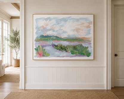 CLOUD KISSED MARSH - Art Print