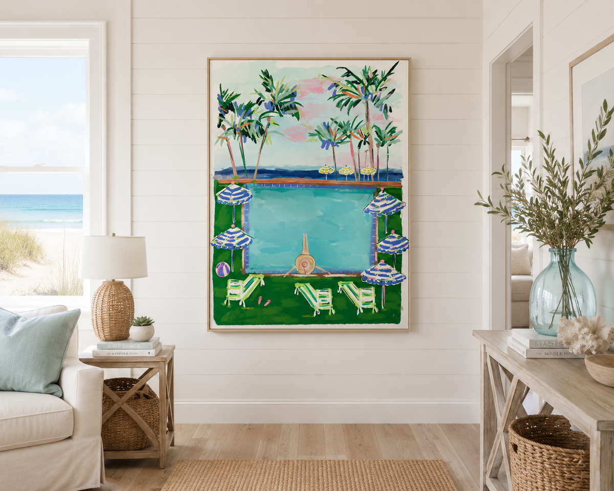 POOL DAZE - Art Print