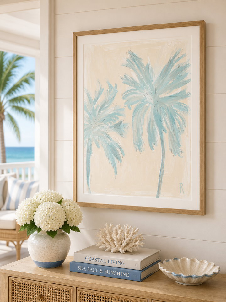 TWIN PALMS- Art Print