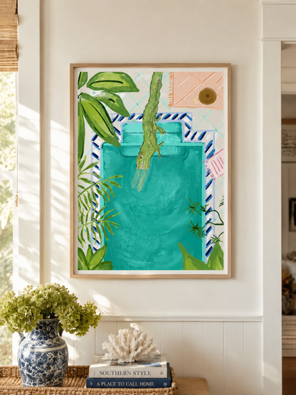 LATER GATOR - Art Print