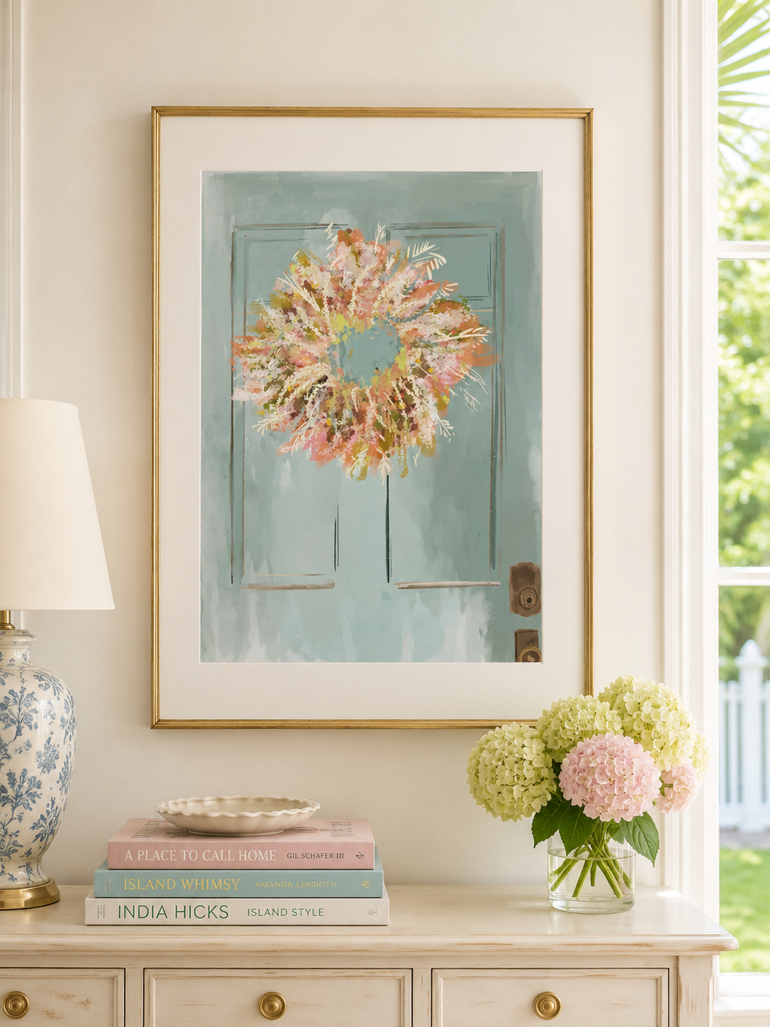 FALL WREATH - Art Print