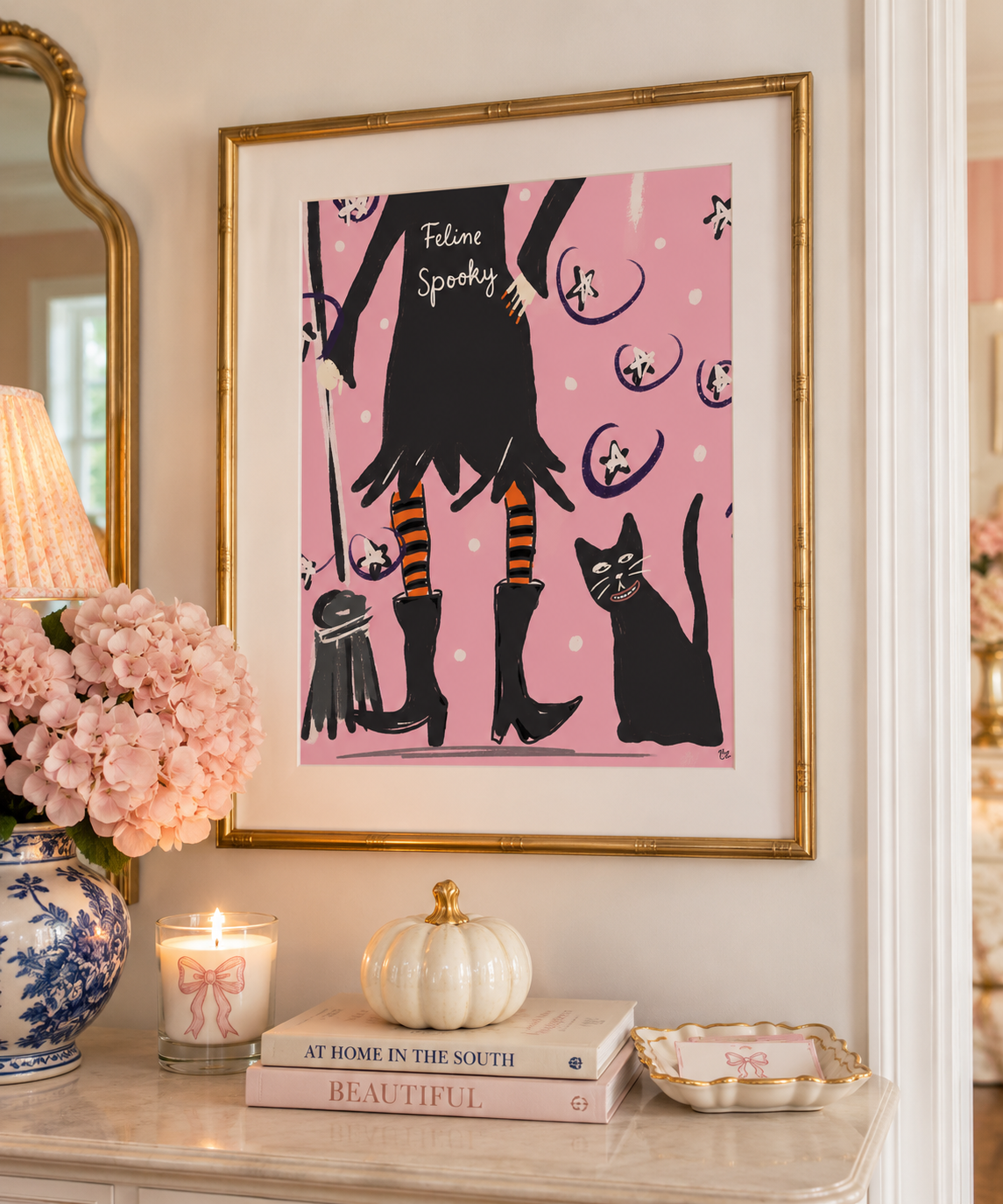 FELINE SPOOKY - Art Print