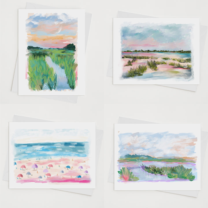 COASTAL SET (SET OF 4) - Note Card