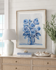 COBALT ROSES- Art Print