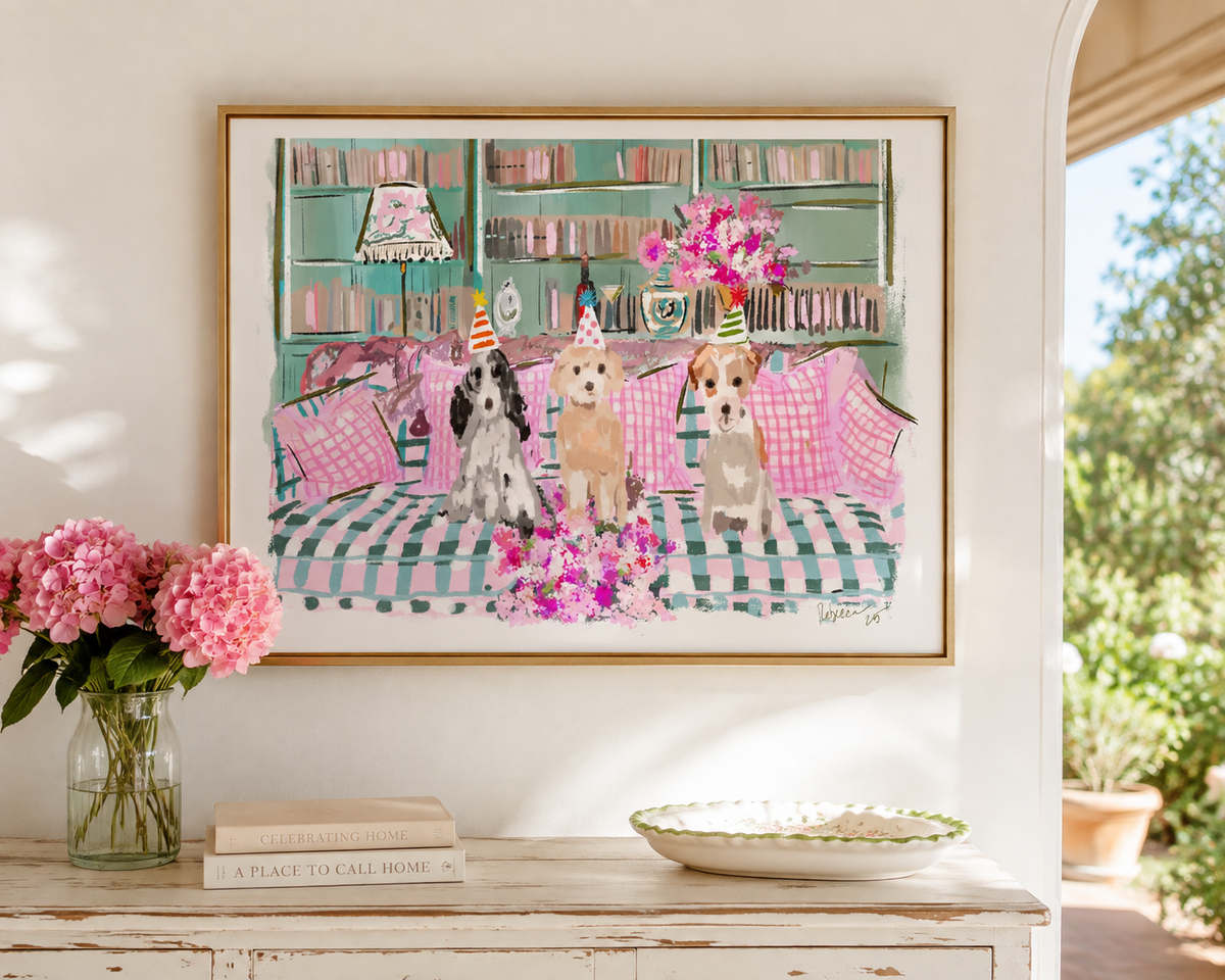 COUCH PAWTY-ART PRINT