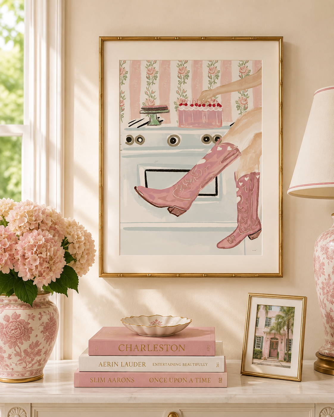 COWGIRL KITCHEN - Art Print
