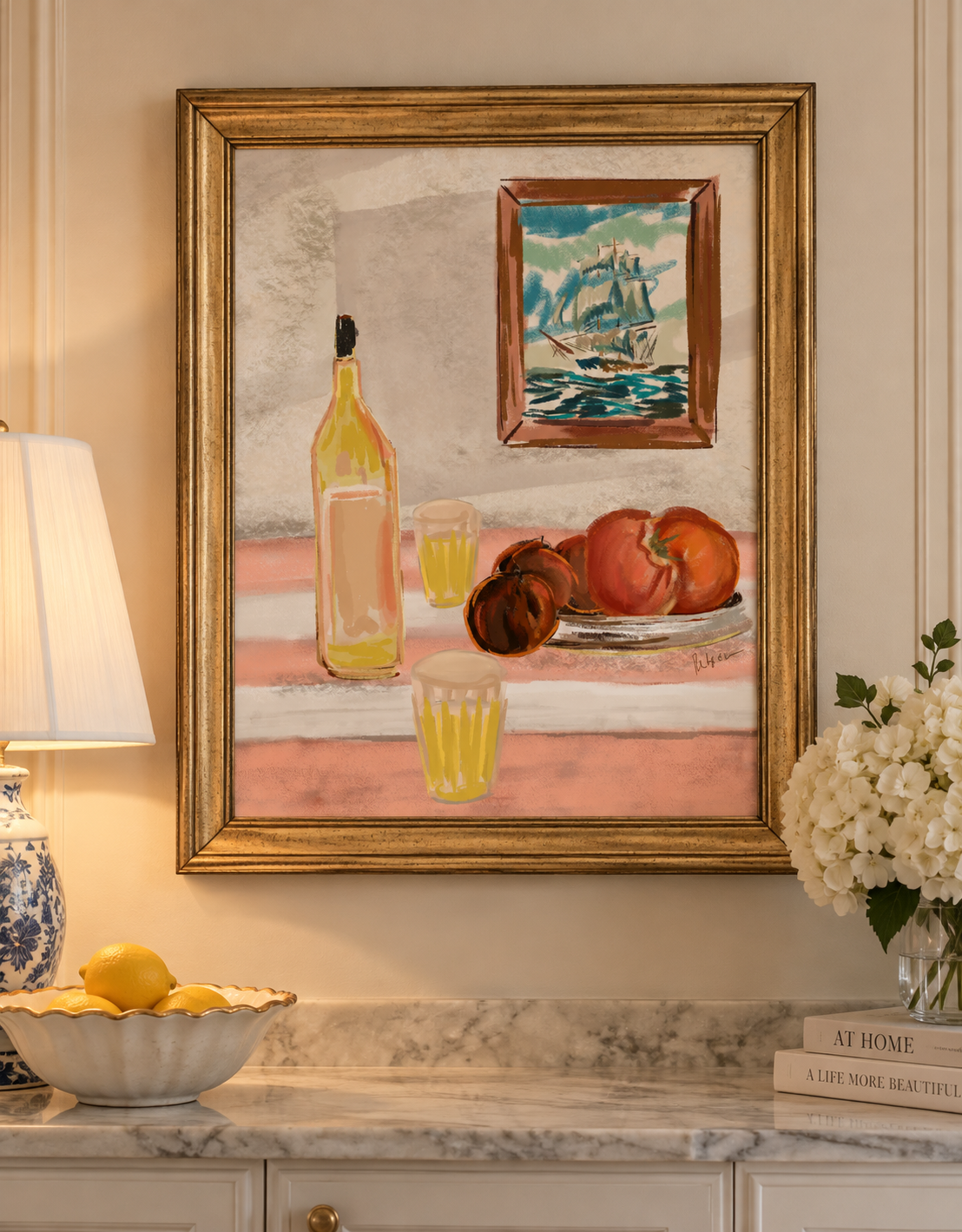 TABLE FOR TWO Art Print