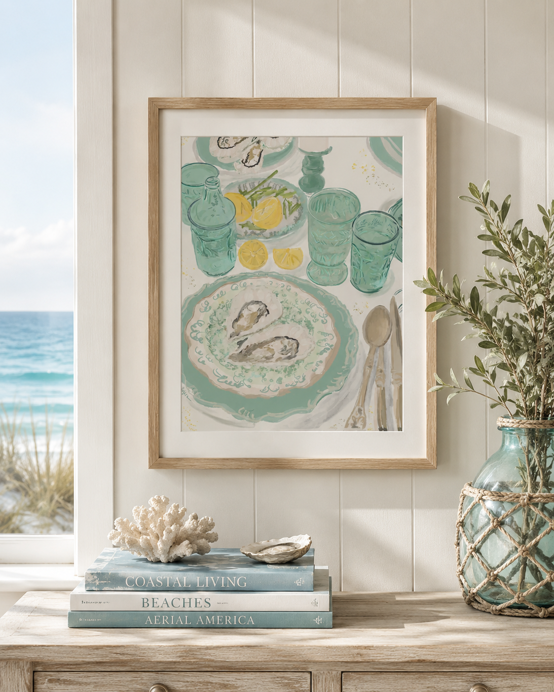 OYSTER DINNER - Art Print