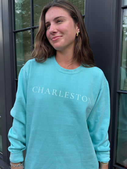 TWO TONED-CHARLESTON SKYLINE-Comfort Colors Crewneck