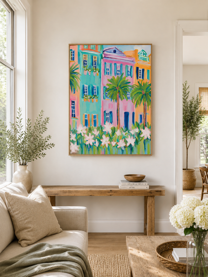 RAINBOW HOMES FLORALS - Art Print