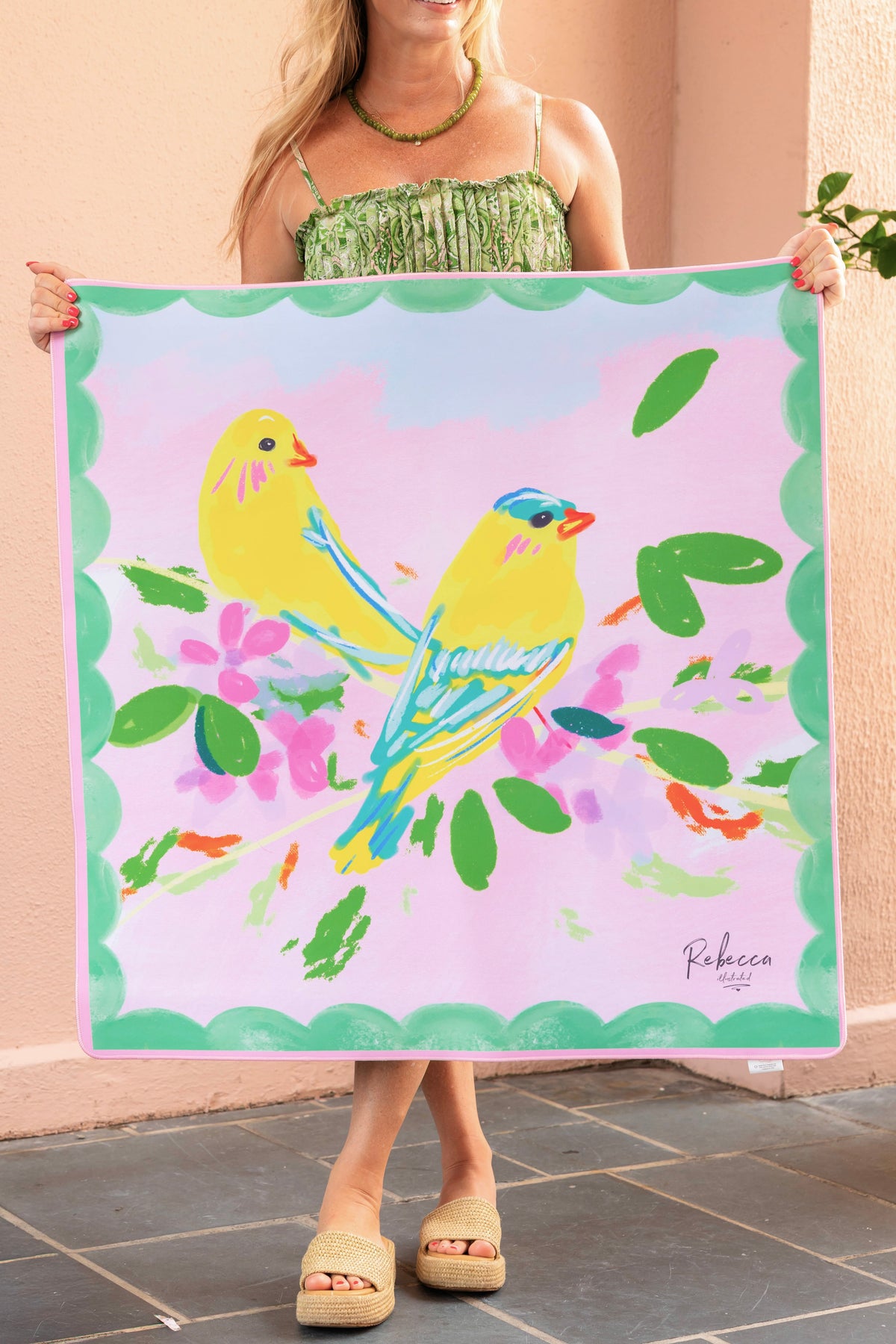 CANARIES-MAHJONG MAT