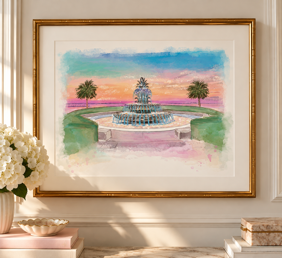 PINEAPPLE FOUNTAIN - Art Print