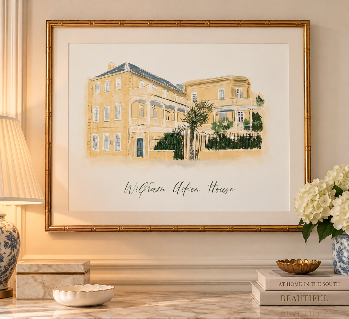 WILLIAM AIKEN HOUSE - Art Print