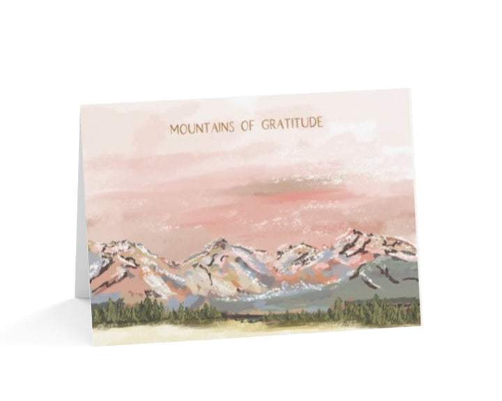 MOUNTAINS OF GRATITUDE - Note Card