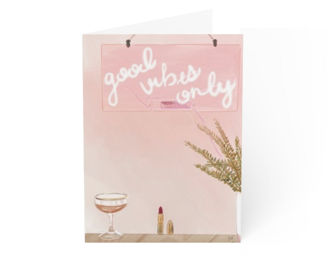 GOOD VIBES ONLY - Note Card