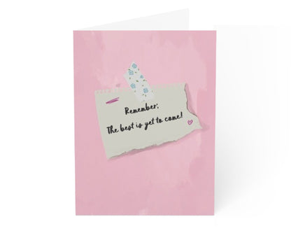 BEST IS YET TO COME - Note Card
