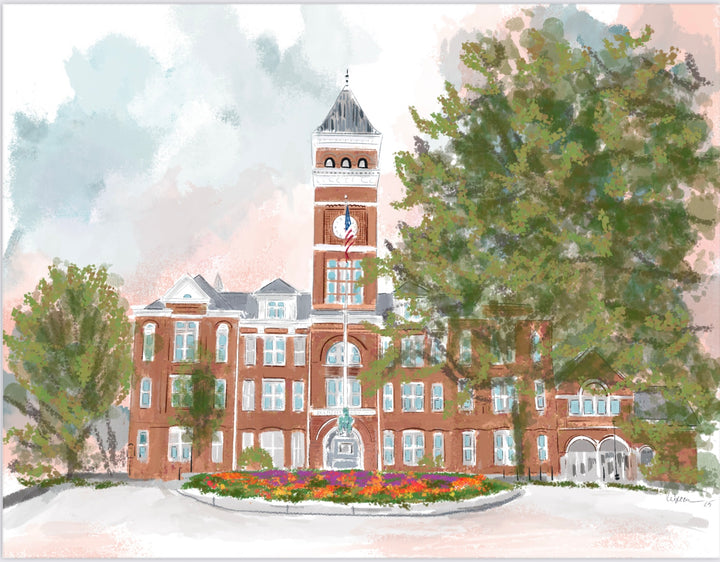 CLEMSON UNIVERSITY- Art Print