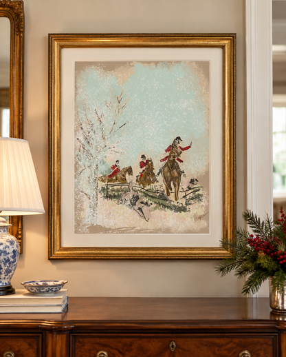 WINTER'S RIDE Art Print