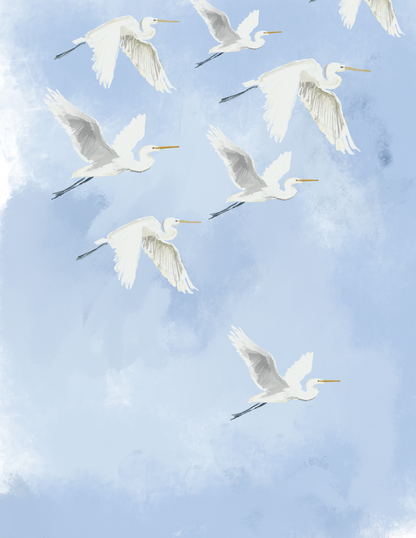 HERONS -Art Print