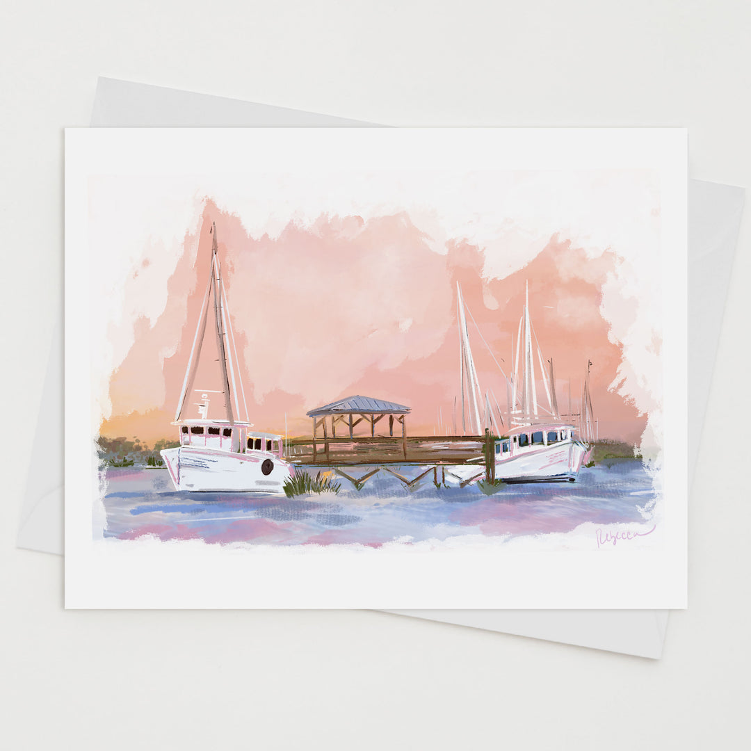 COASTAL CHARLESTON (SET OF 6) - Note Card – Rebecca Illustrated