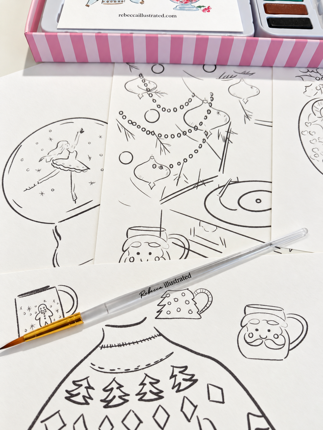 PAINT YOUR OWN: Watercolor Kit- The Holiday Set