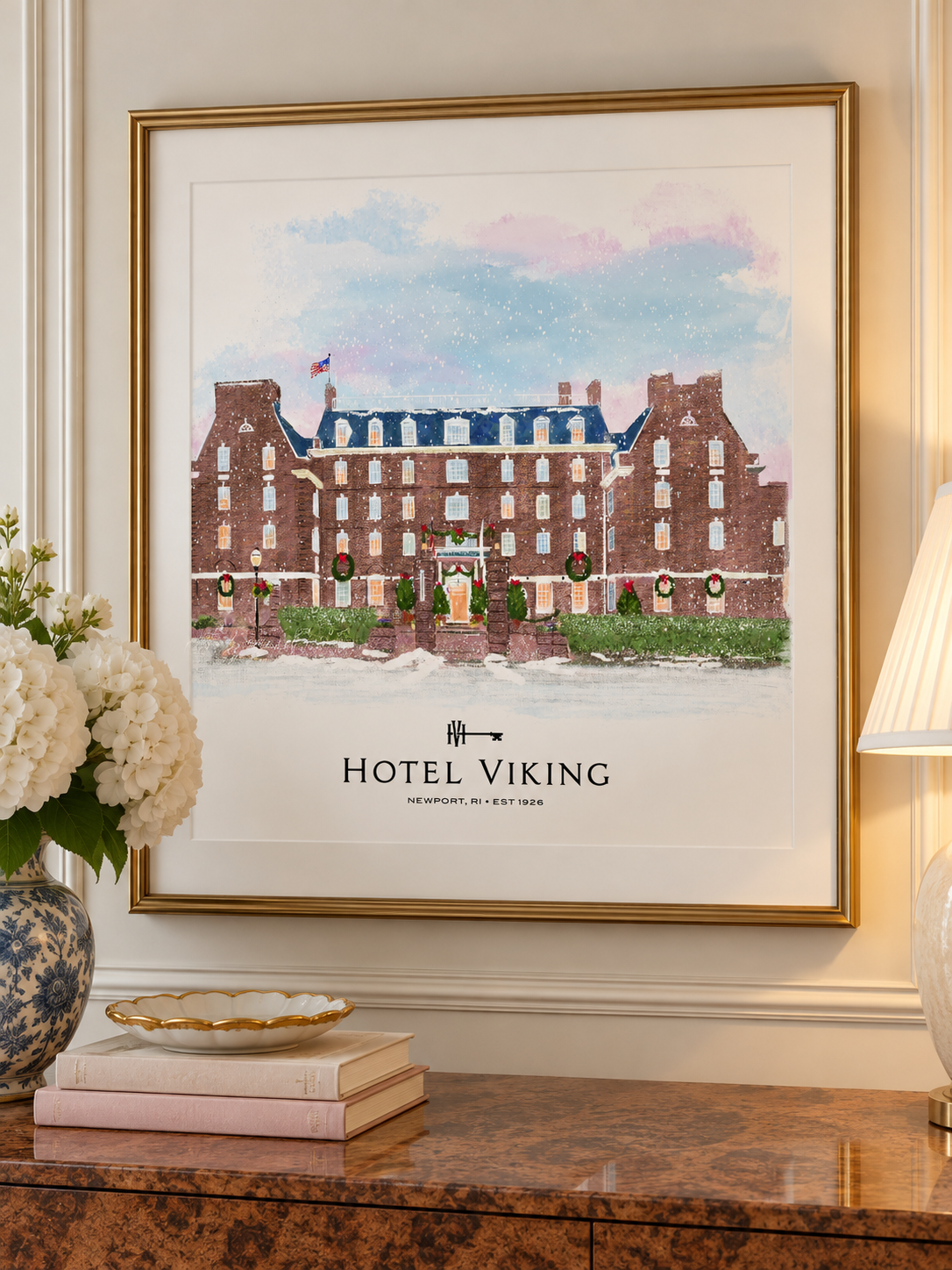 Hotel Holiday Viking Art Print
