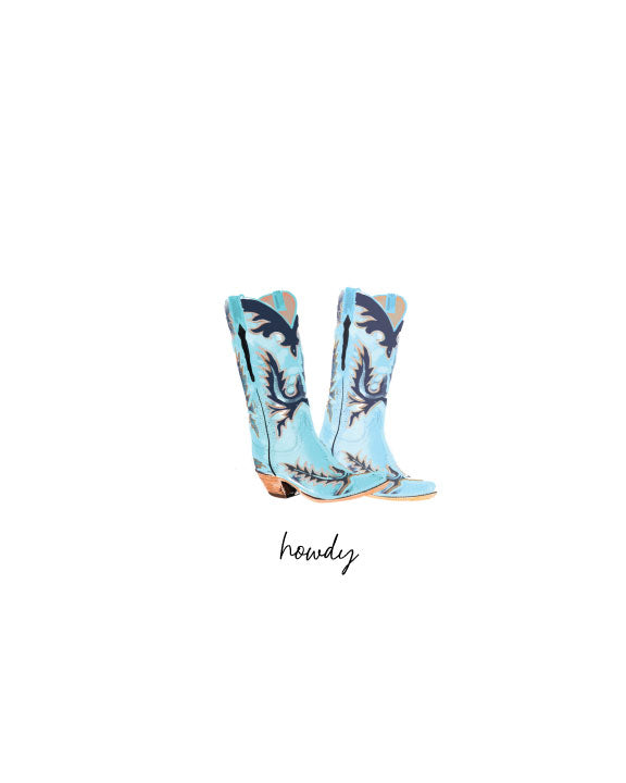 Howdy Note Bad HOWDY - Note Card – Rebecca Illustrated